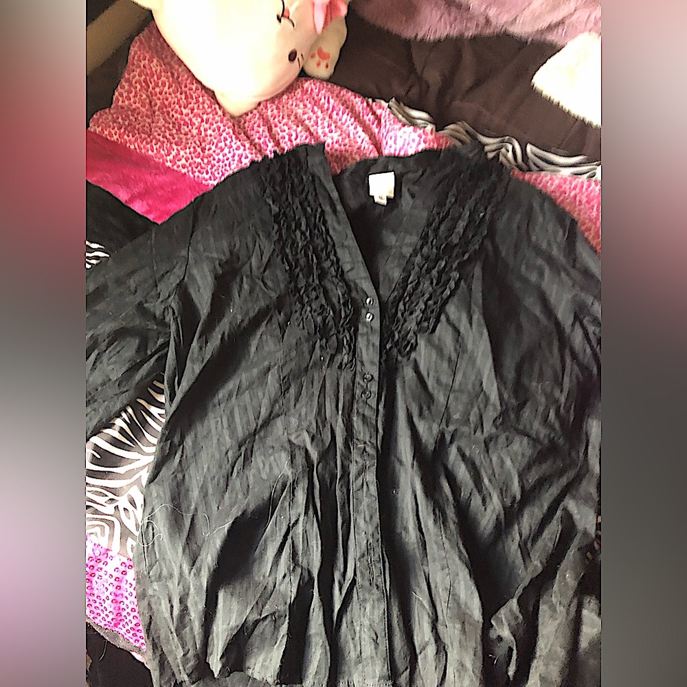 v neck ruffle dress shirt